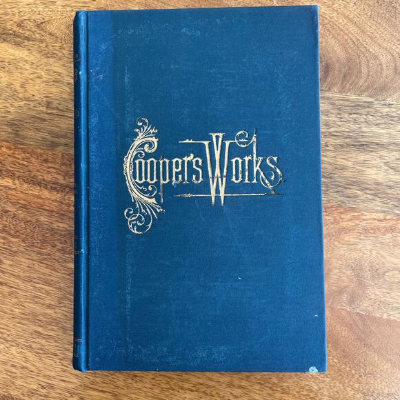 Cooper’s Works – Set of 5 Volumes (1, 7–10) Vintage Decorative Book Stack - Picture 3 of 11